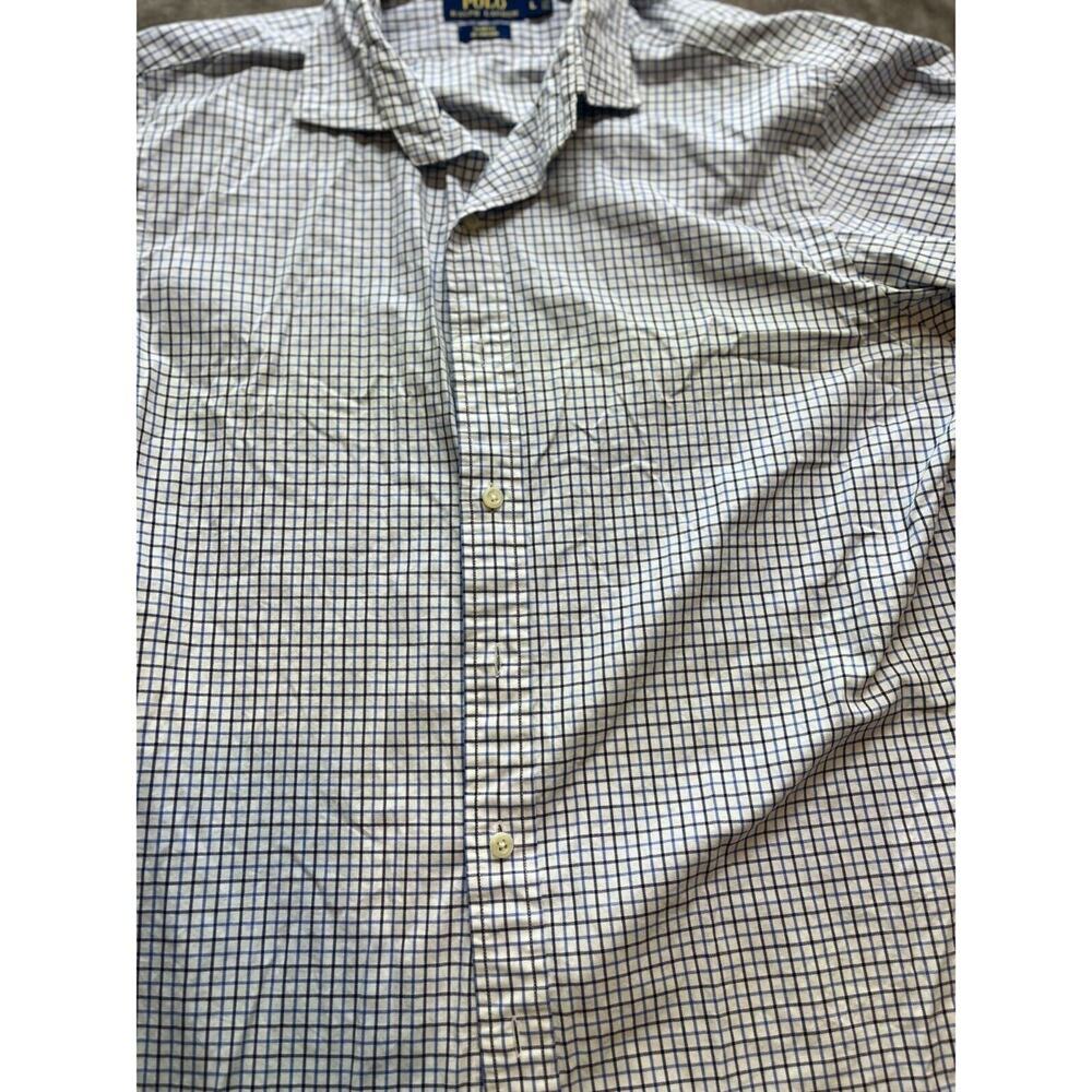 Ralph‎ Lauren Slim Fit RL Oxford long sleeve check button up LARGE